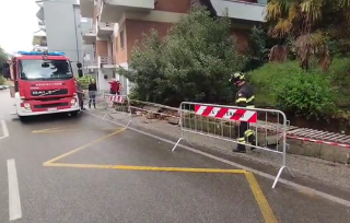 Maltempo nel Teramano, Vigili del Fuoco impegnati in oltre 15 interventi